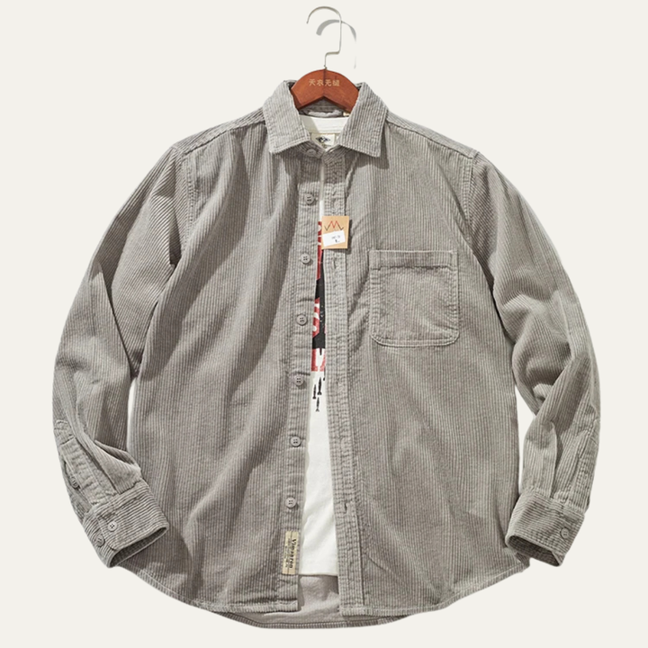 The Vicenza Men’s Retro Thick Corduroy Shirt