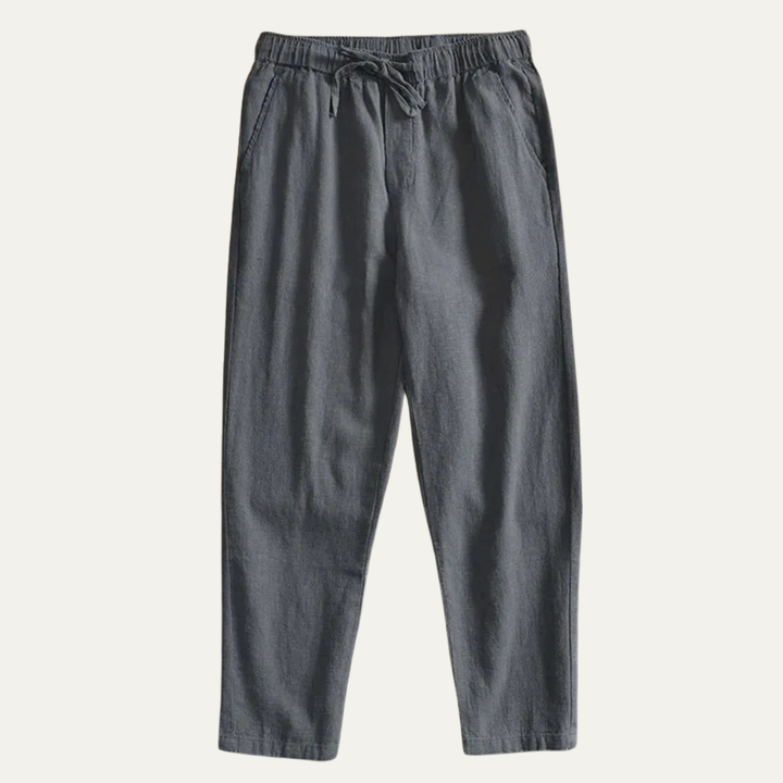 The Siena Men’s Elastic Waist Linen Lightweight Jogger Pants