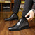 The Mantova Men’s Pointed Toe Vintage Leather Ankle Boots