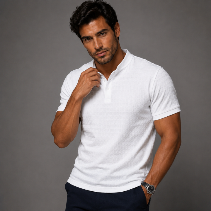 The Oakridge Hill Men’s Classic Textured Summer Polo Shirt