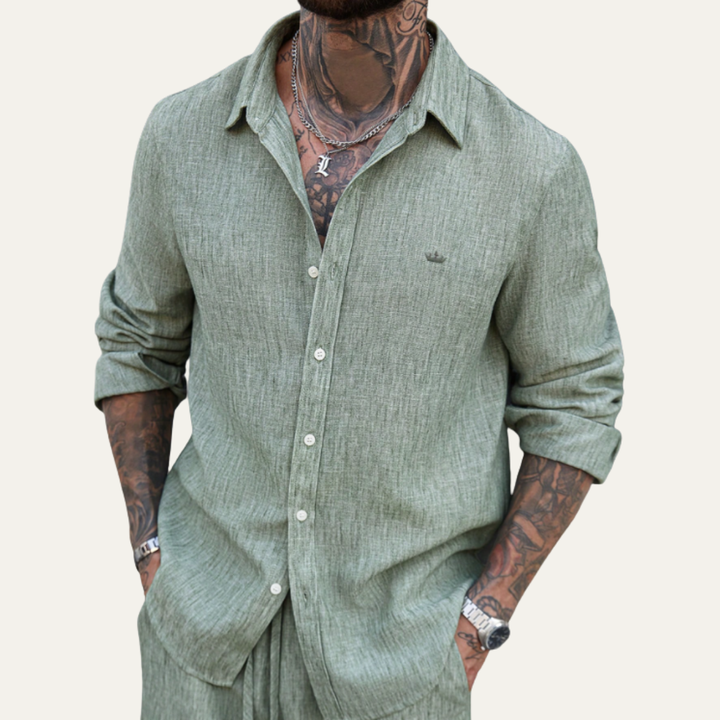 The Bellmont Men’s Linen Casual Shirt