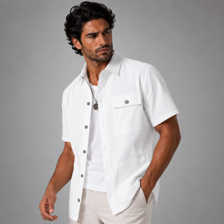 The Vernazza Men’s Casual Lightweight Button Down Shirt