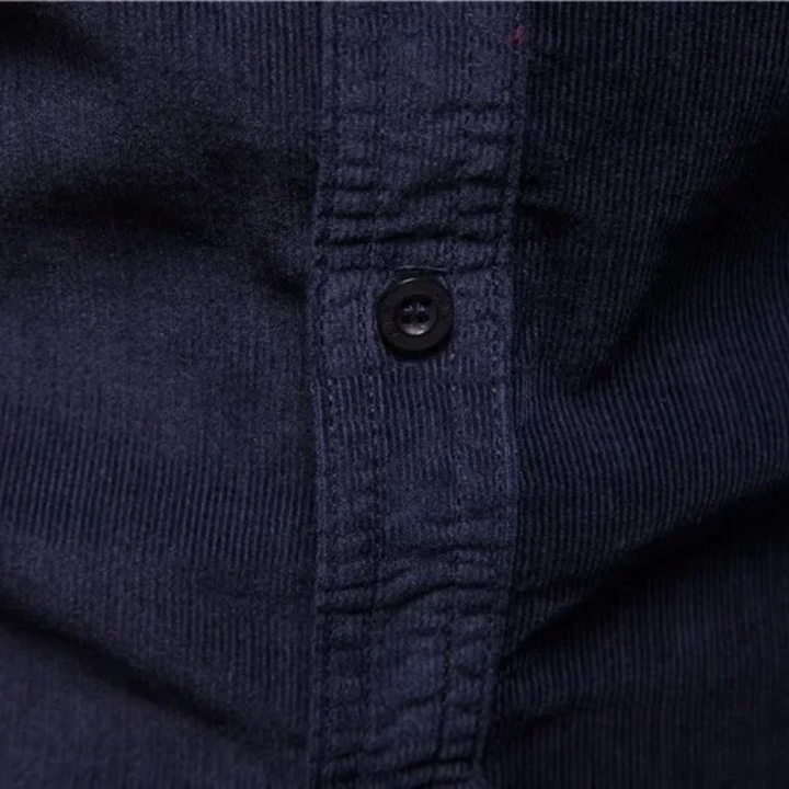 The Cascia Men’s Casual Button Up Corduroy Shirt