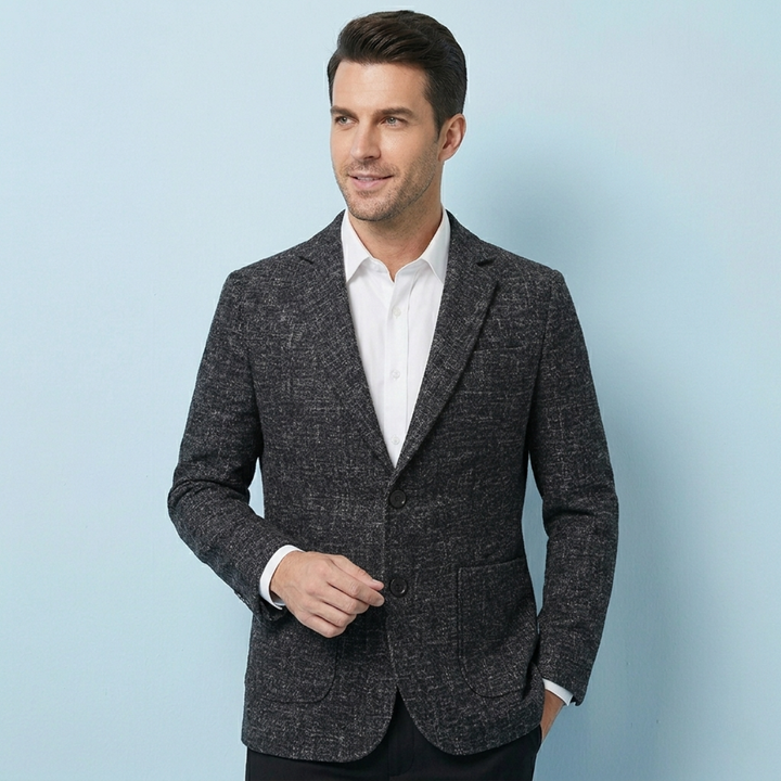 The Willoughby Men’s Classic Tailored Fit Suit Plaid Blazer