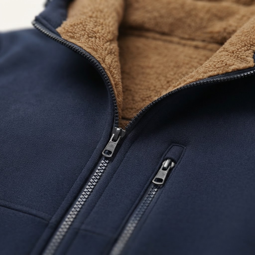 The Harriman Men’s Warm Soft Shell Fleece Zip Up Hooded Jacket