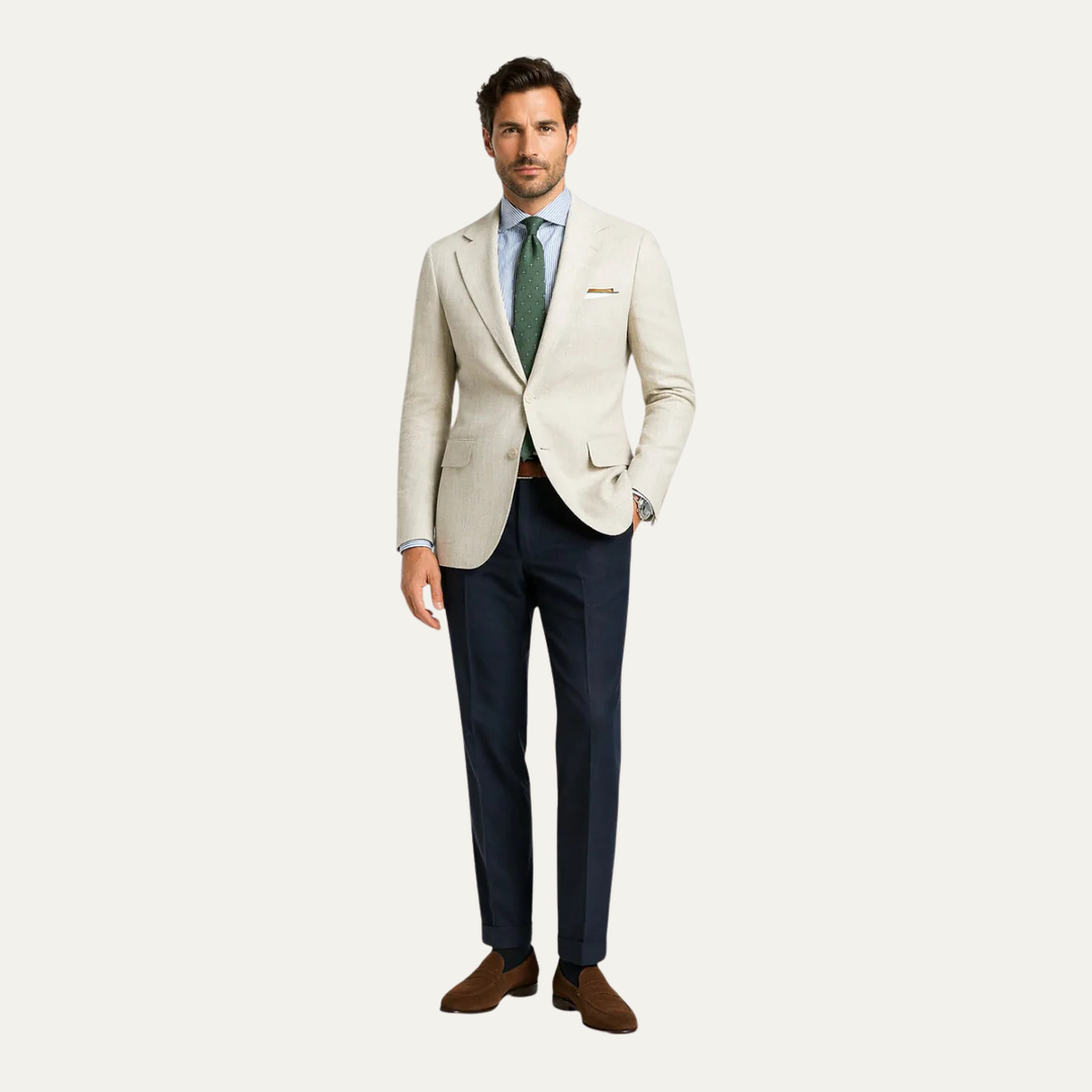 The Langford Men’s Linen Blazer - Slim Fit Jacket