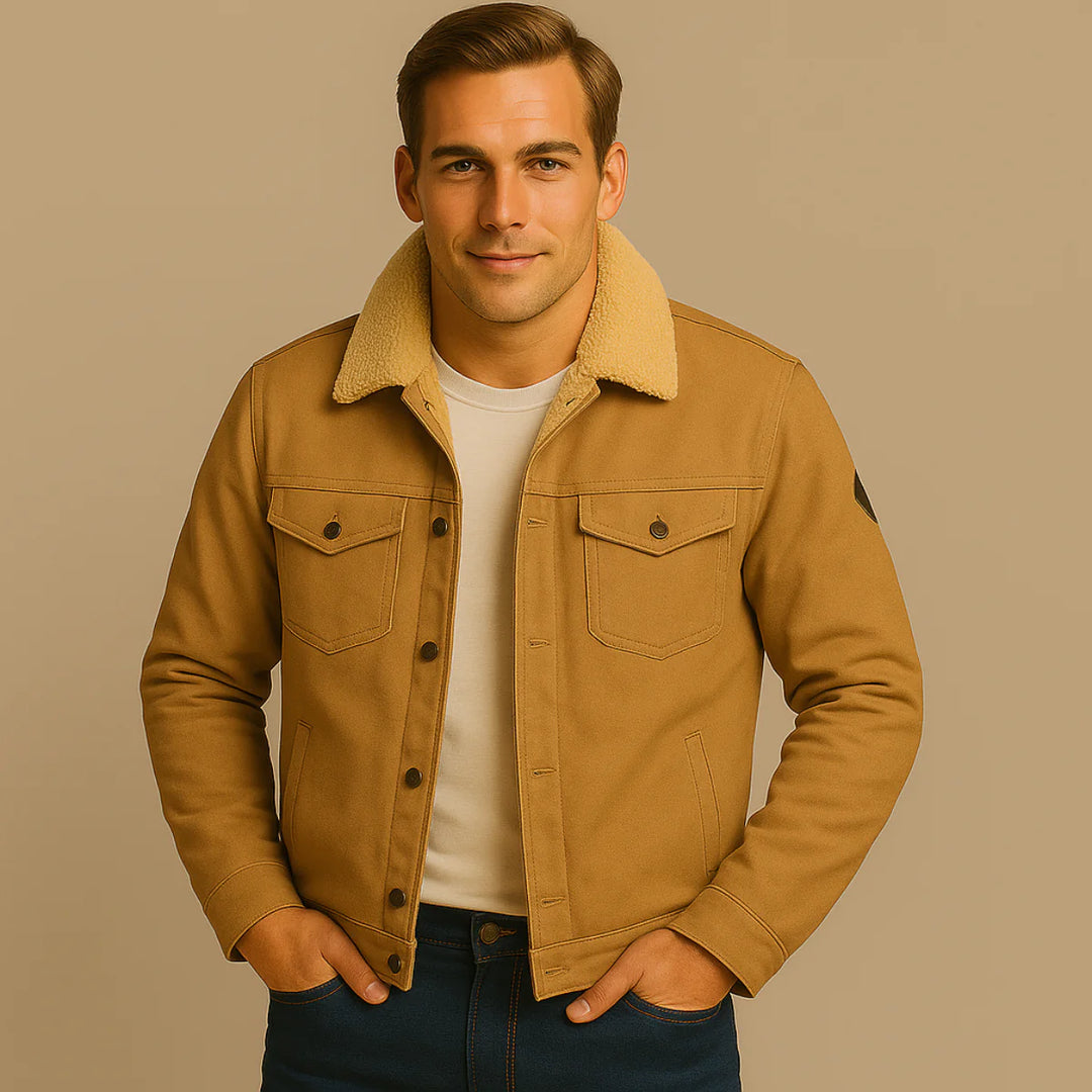 The Vancouver Men's Fleece Lined Outdoor Jacket | Modern & Warm