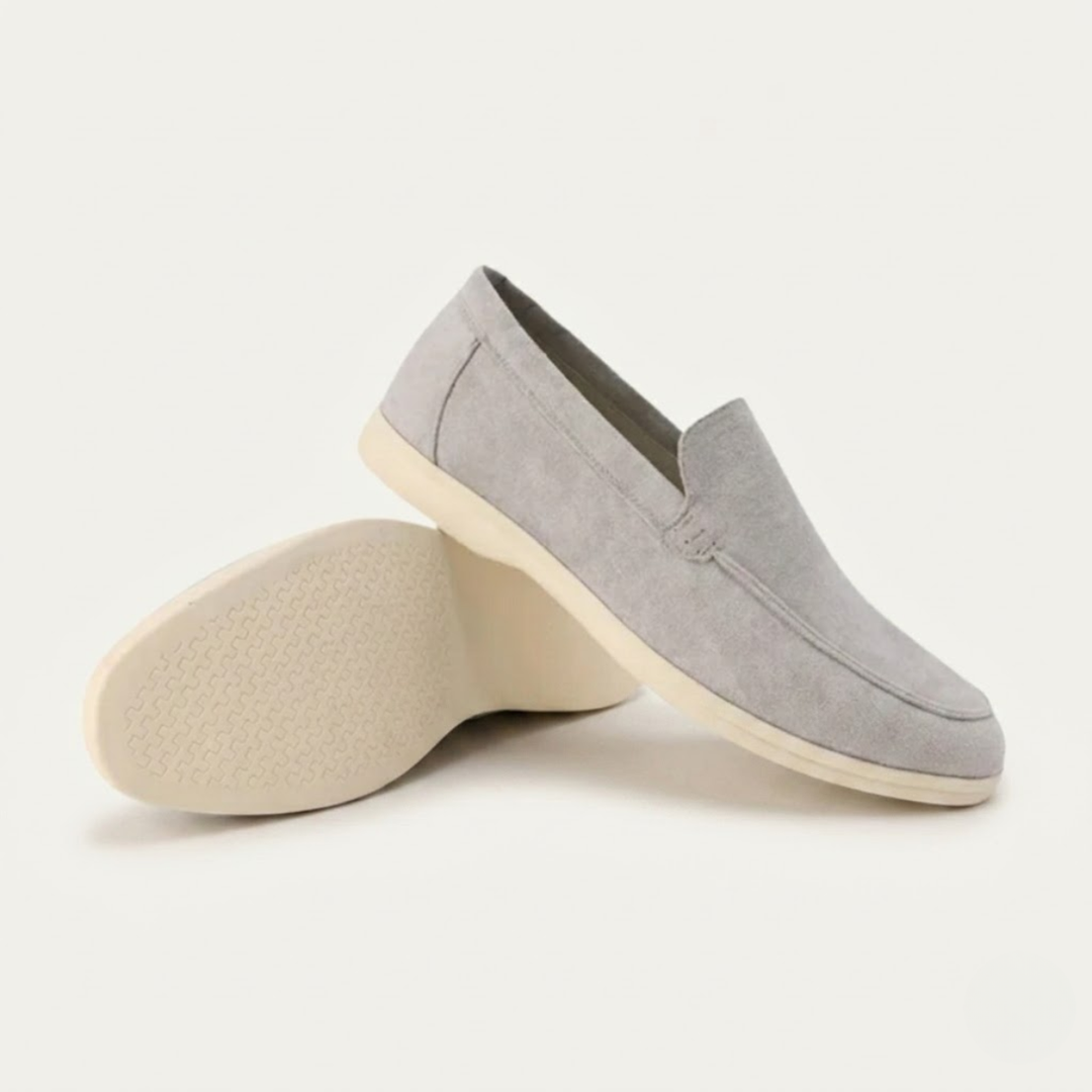 The Venetian Men's Trendy Suede Slip On Loafers