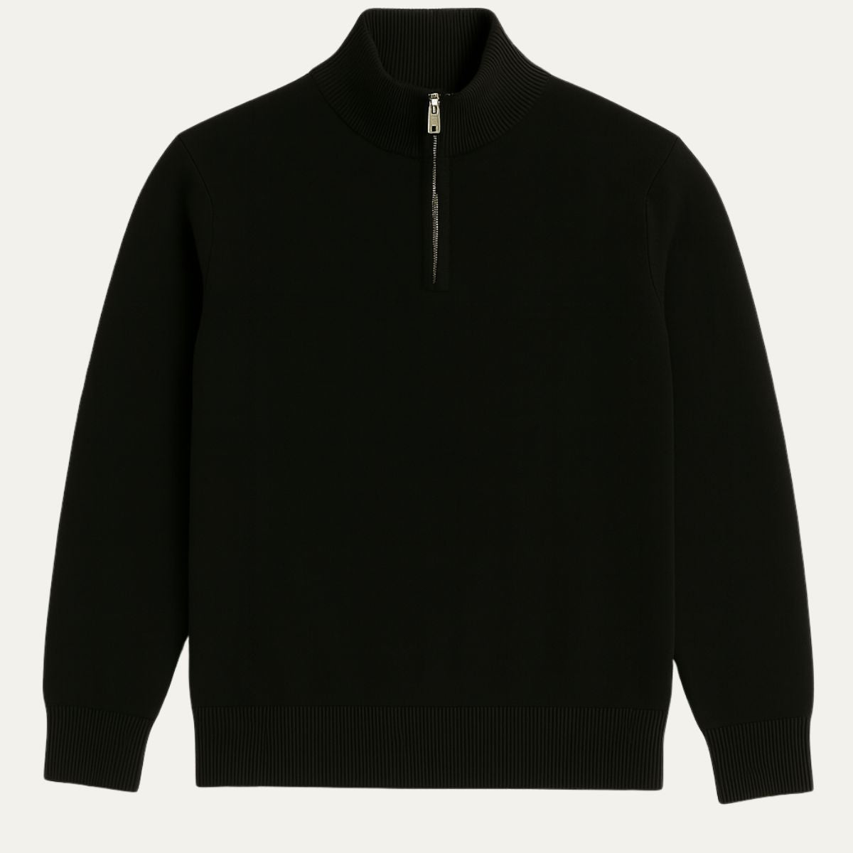 The Old Money Half-Zip Sweater for Men – Navy Blue