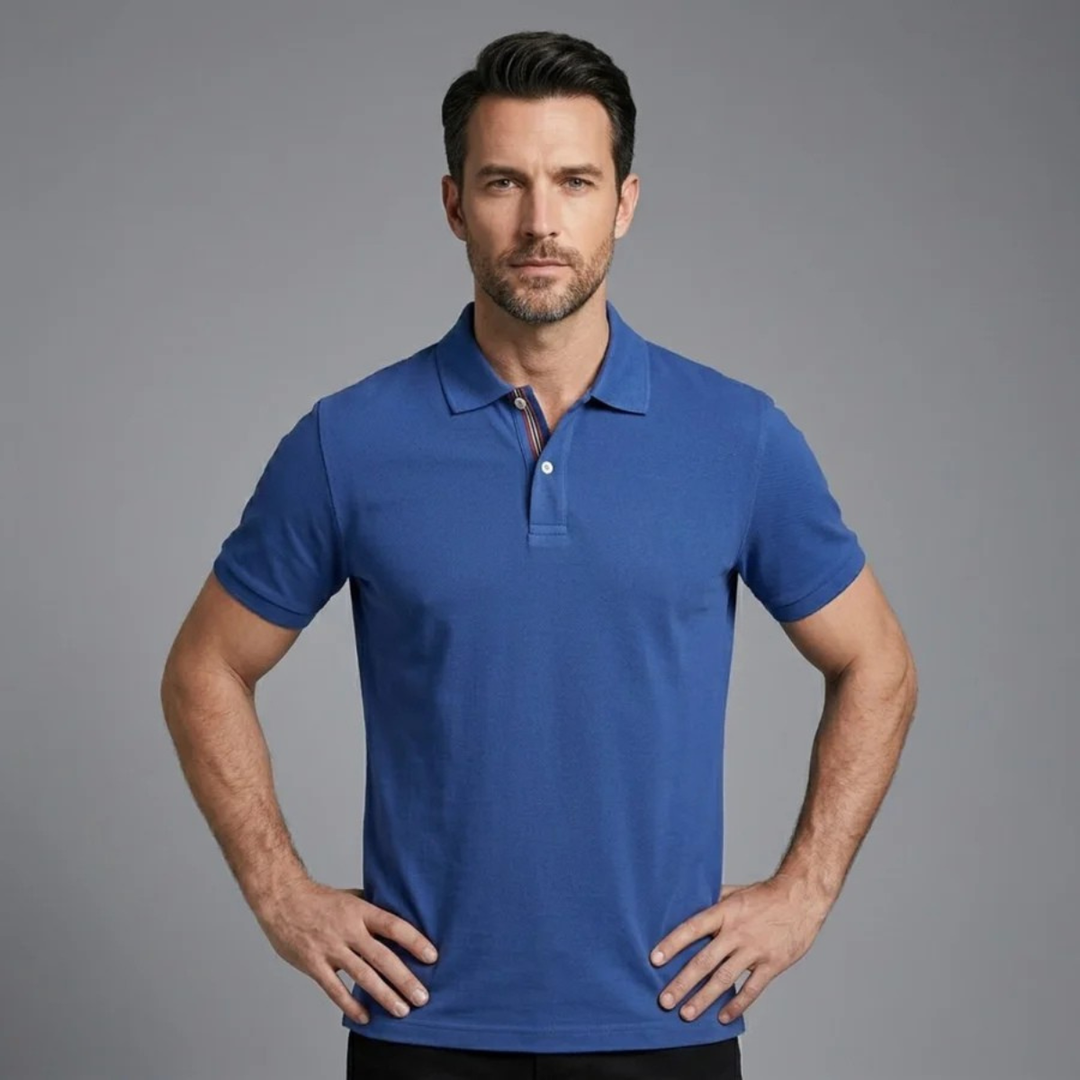 The Elmwood Men’s Cotton Smart Polo Shirt