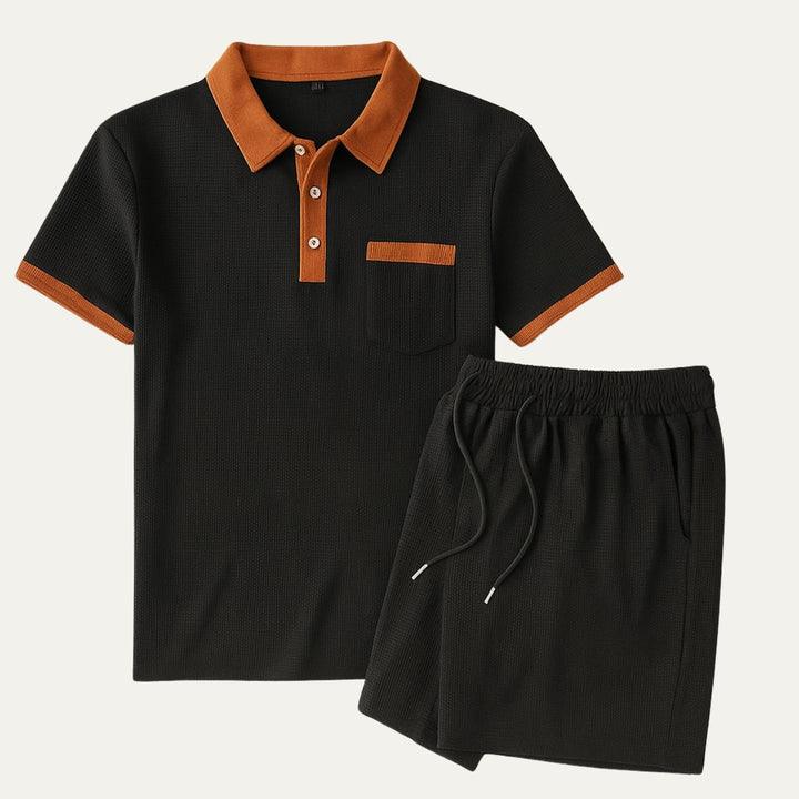 The Capri Set – Vintage Polo & Shorts Co ord for Men
