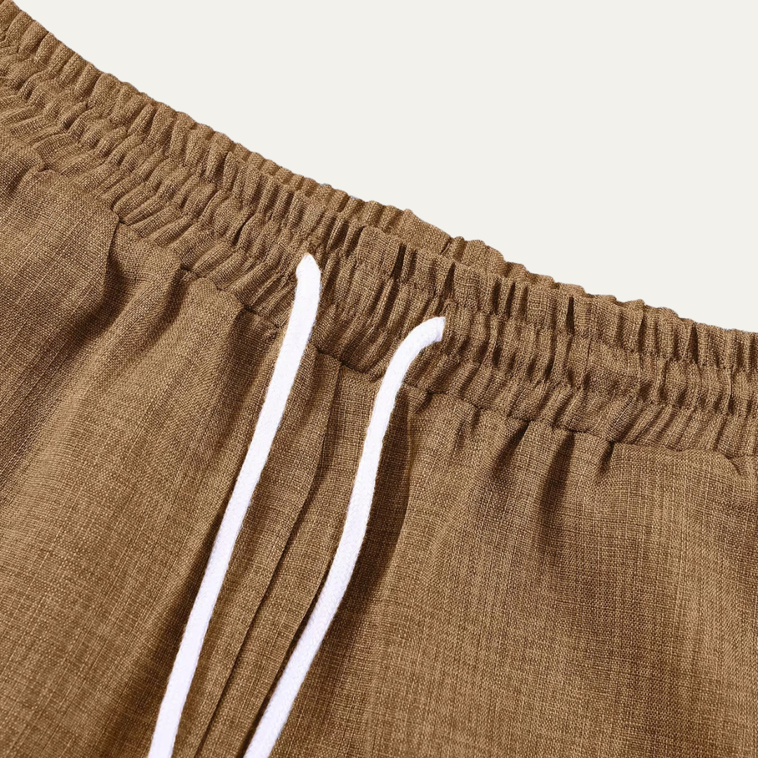 The Sedona Men’s Linen Lounge Matching Set