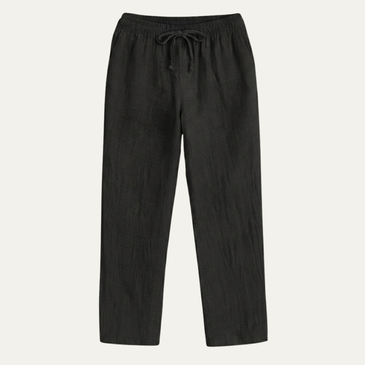 The Circular Quay Men’s Casual Elastic Waist Loose Fit Linen Pants