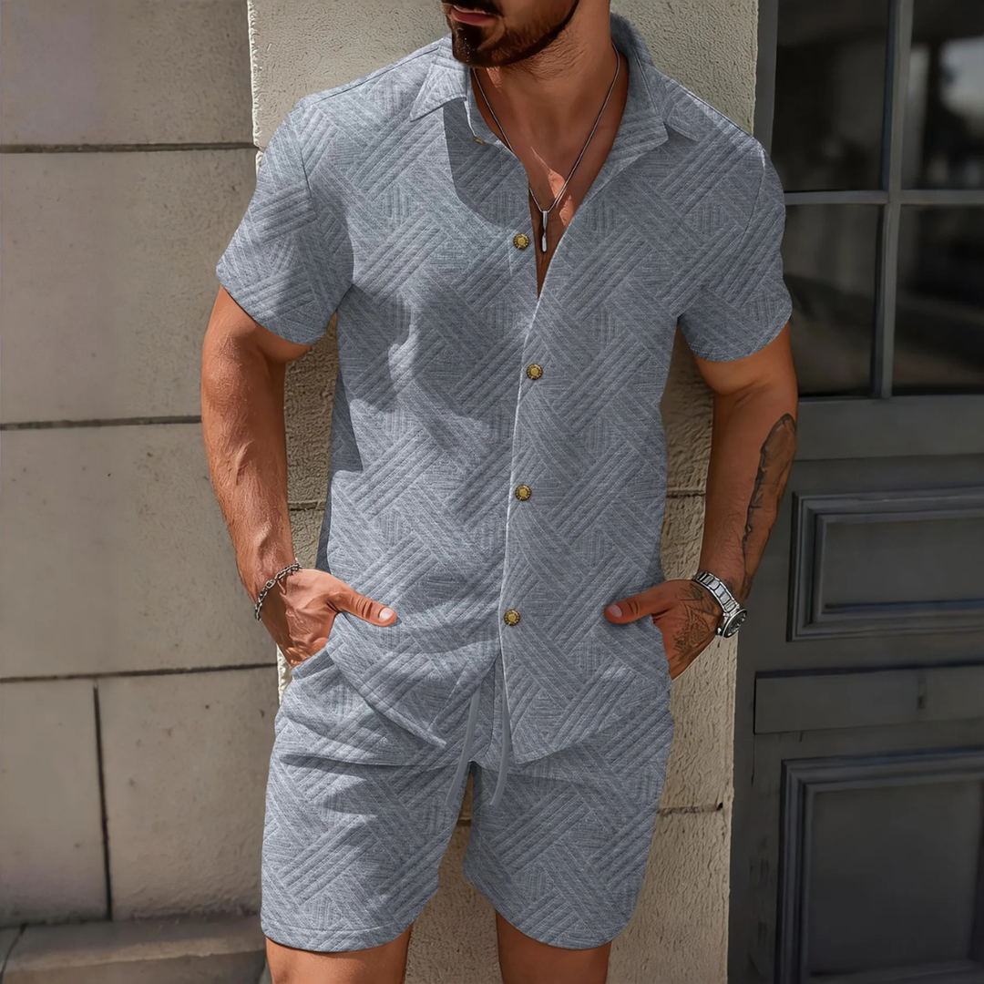 The Napa Men’s Waffle Summer Matching Set
