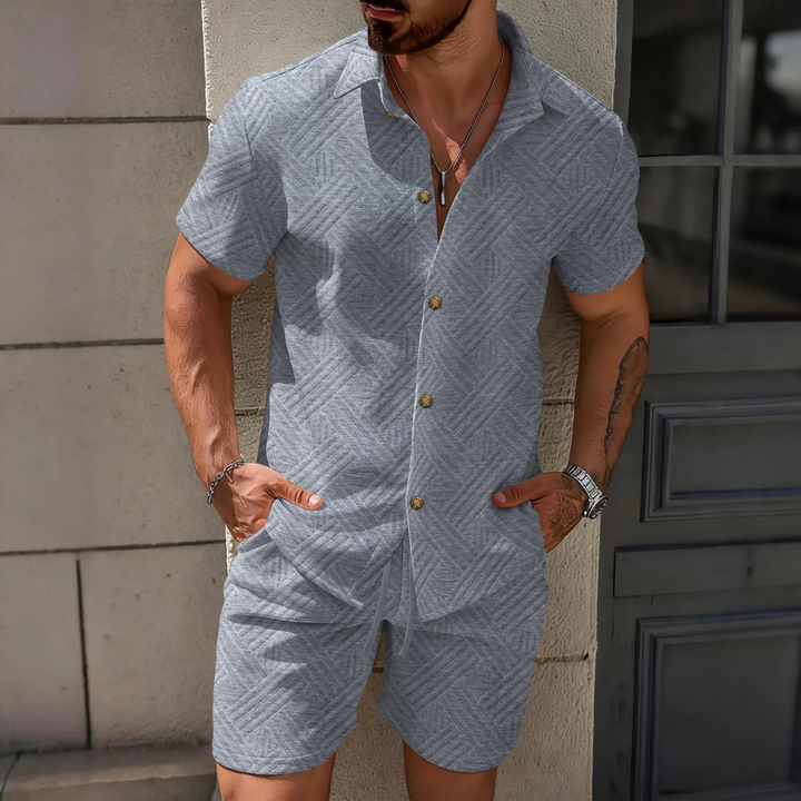 The Napa Men’s Waffle Summer Matching Set
