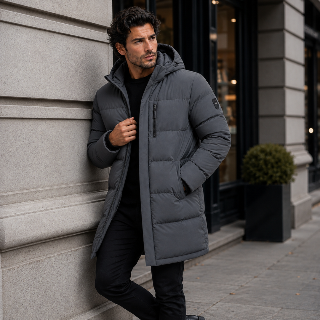 Men's Insulated Longline Puffer Coat