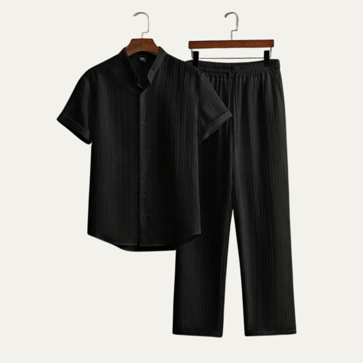 The Ashwood Hill Men’s Linen Summer Casual Set – Shirt & Pants