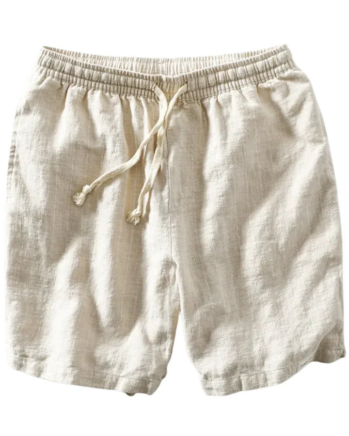 The Boulder Men's Striped Linen Drawstring Summer Shorts