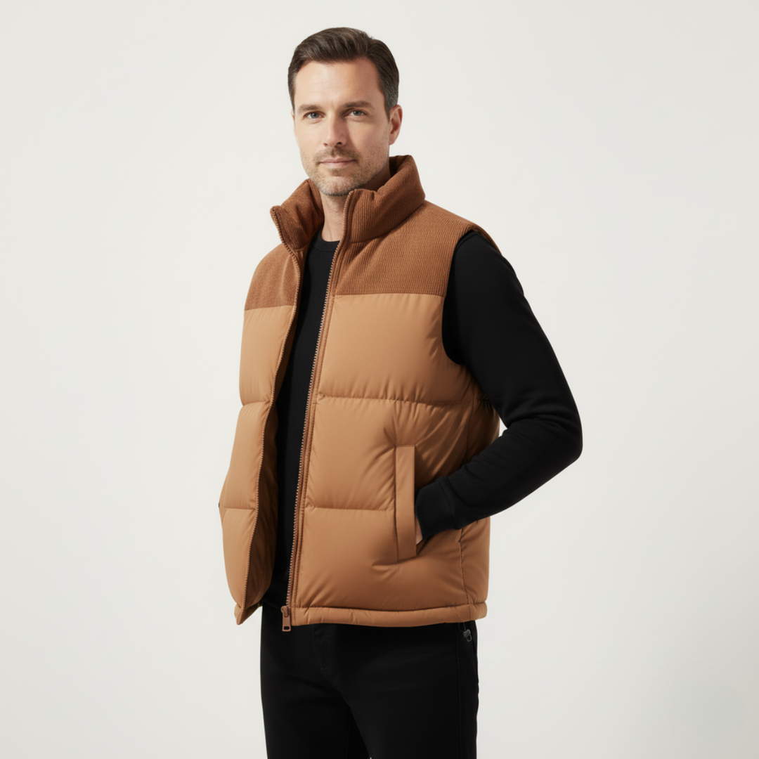 The Port Isaac Men's Stylish Quilted Puffer Vest