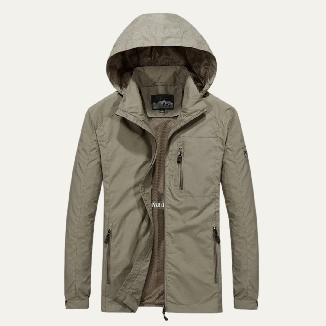 The Heritage Waterproof Outdoor Rain Jacket – Hooded Windbreaker
