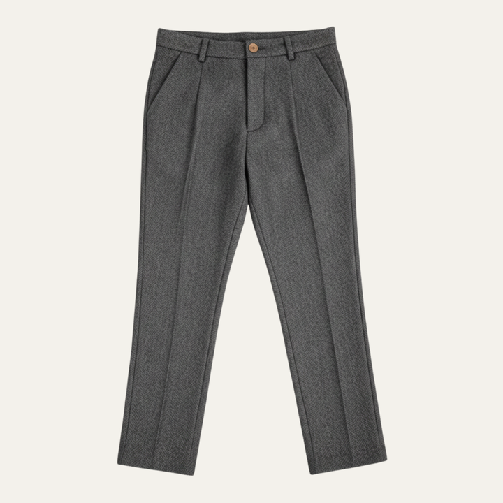 The Hawkington Men’s Vintage Wool Herringbone Straight Leg Pants