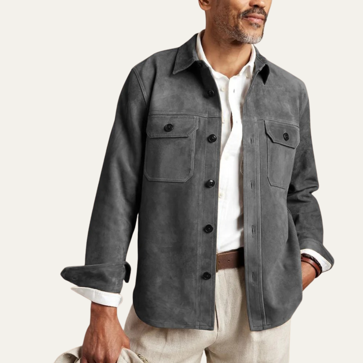 The Barrington Men’s Casual Overshirt Jacket