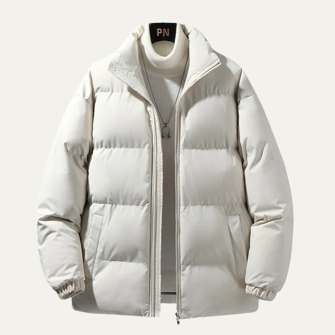 The Linfield Men’s Winter Puffer Jacket – Warm Thick Padded Coat