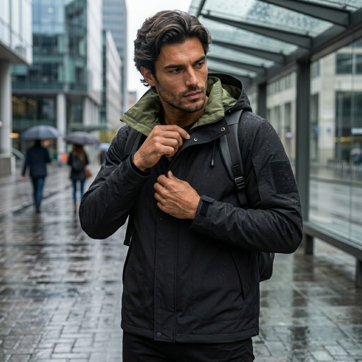 The Everfort Waterproof Rain Jacket – Windproof Hooded Outdoor Coat