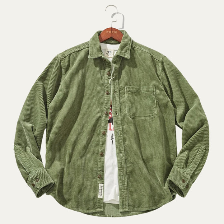 The Vicenza Men’s Retro Thick Corduroy Shirt