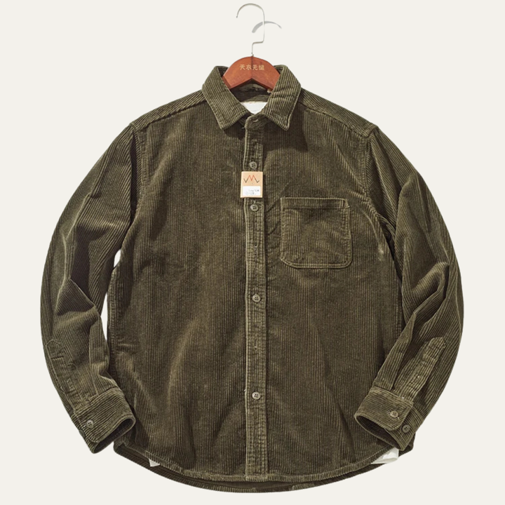 The Vicenza Men’s Retro Thick Corduroy Shirt