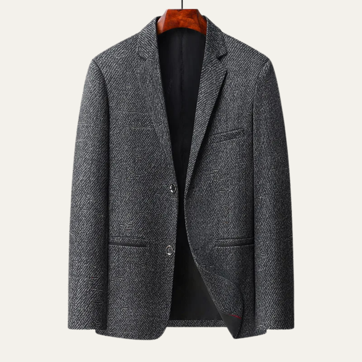 The Sassicaia Men’s Slim Fit Smart Casual Checked Blazer Suit