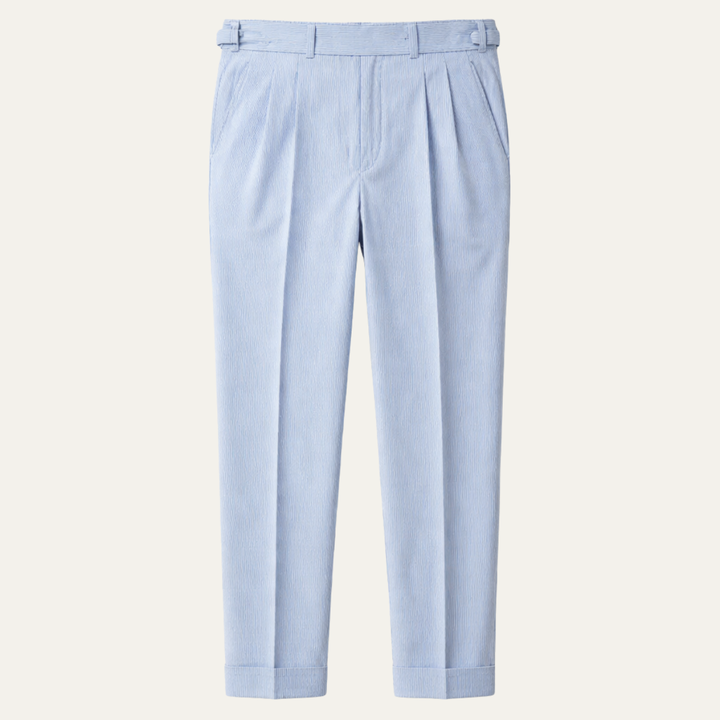 The Cattolica Men’s Elegant High Waist Pleated Suit Pants