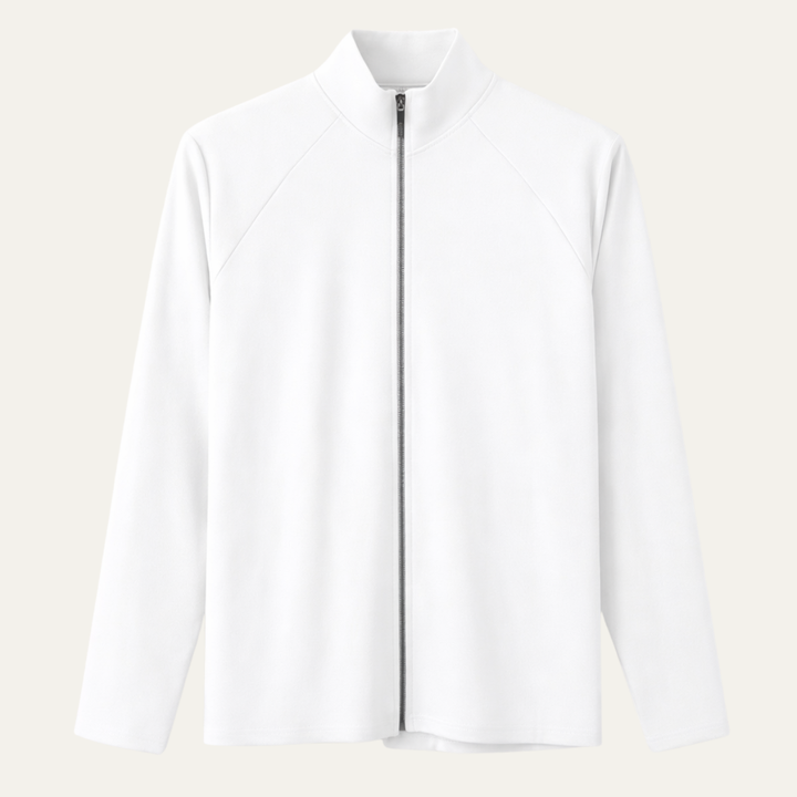 The Sassari Men’s Slim Fit Zip Up Casual Turtleneck Shirt