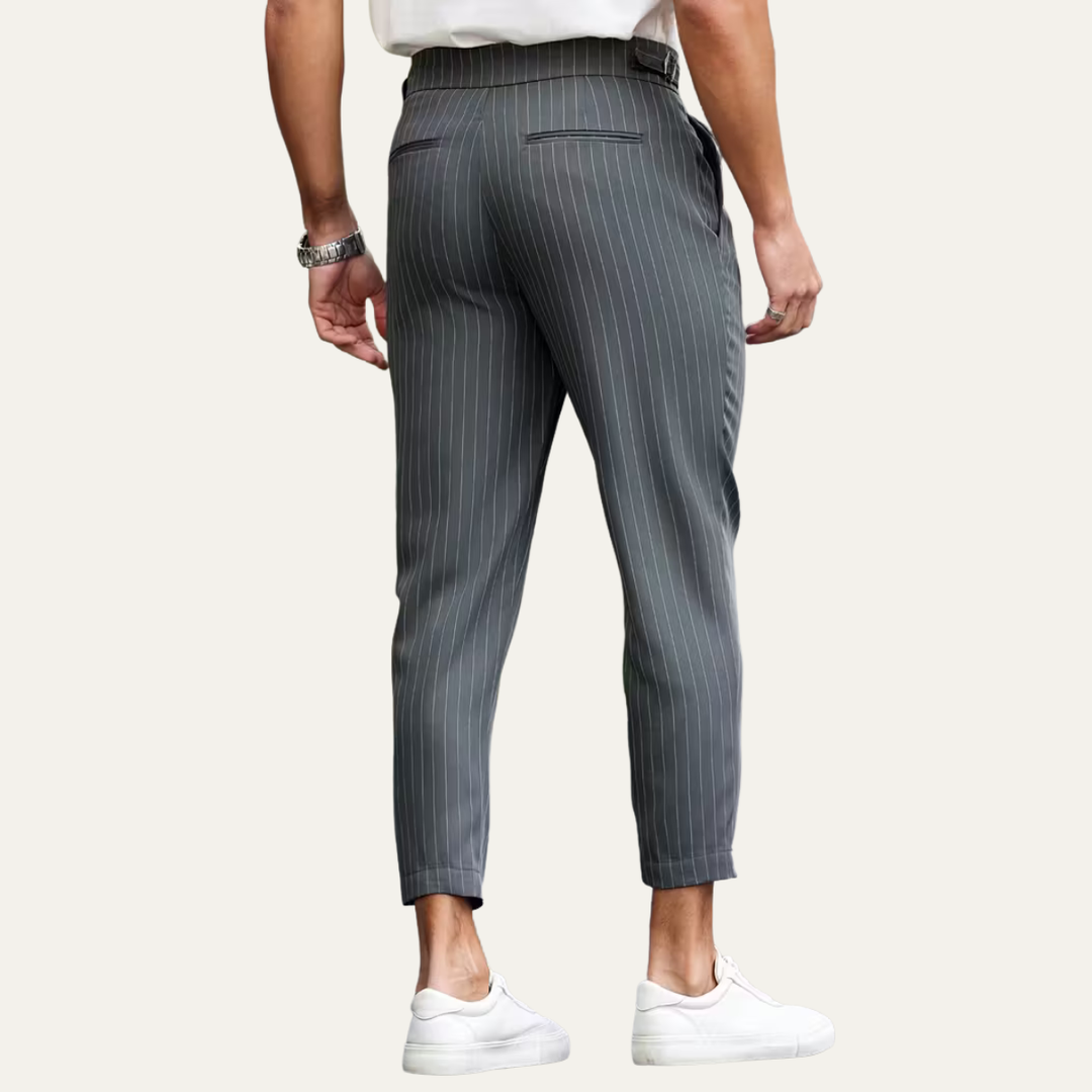 The Cullen Bay Men’s  Slim Fit  Pinstripe Pleated Dress Pants