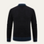 The Clapham Men's Embroidered Smart Knit Zip Sweater