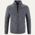 The Pienza Men’s Warm Fleece Zip Up Knit Jacket