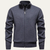 The Montefalco Men’s Casual Knitted Stand Collar Zip Cardigan