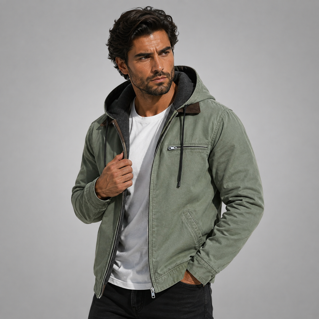 The Westwood Men’s Winter Warm Fleece Lined Hooded Jacket
