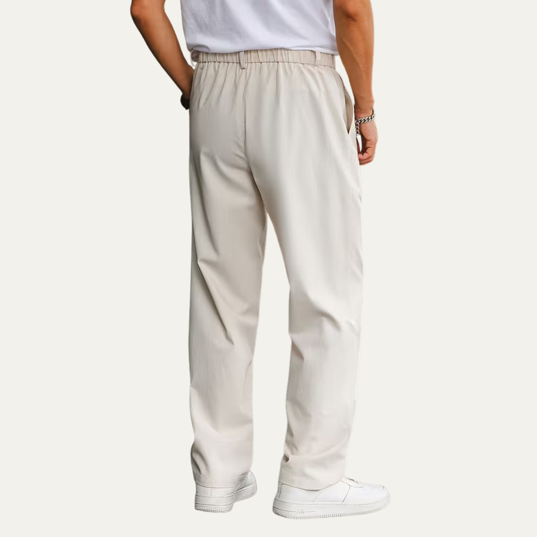 The Sunshine Coast Men’s Double Pleat Tailored Suit Smart Dress Pants