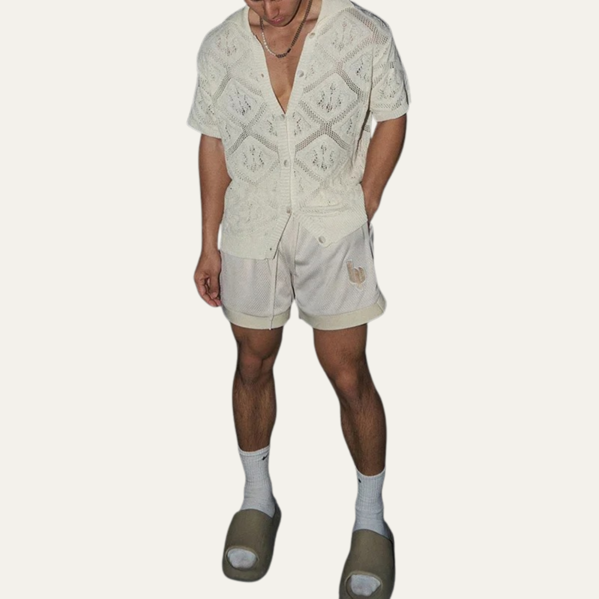 The Briarstone Men’s Vintage Hollow Out Knit Summer Top