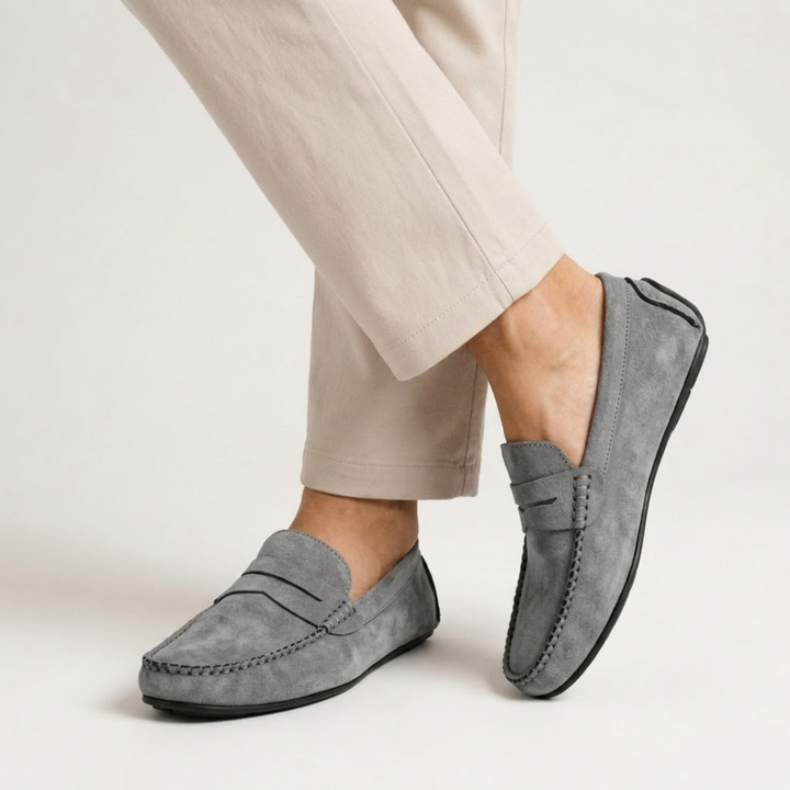 The Marostica Men’s Suede Classic Moccasins Slip On Loafers