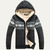 The Porto Azzurro Men’s Knit Zip Up Jacket with Nordic Pattern
