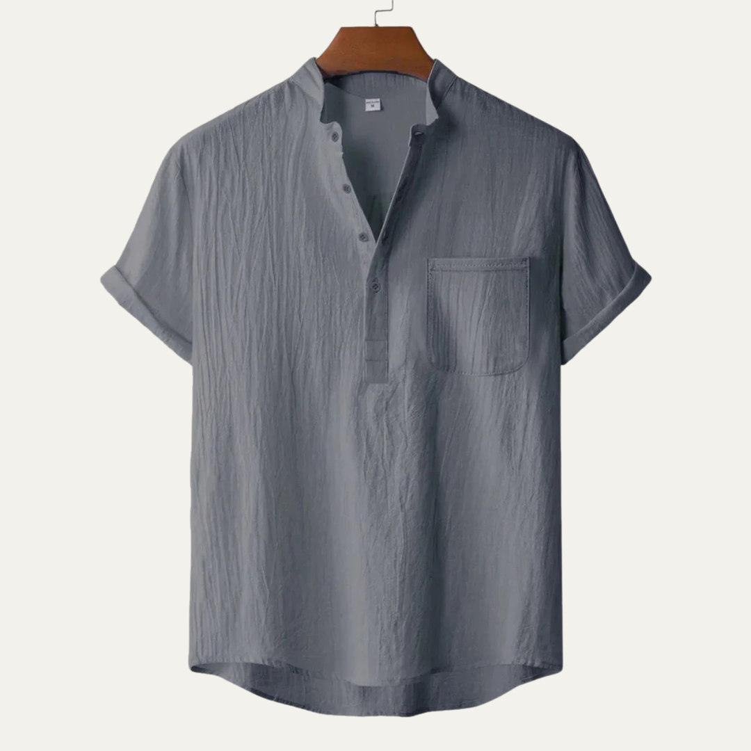 The Rodeo Men’s Linen Henley Summer Shirt