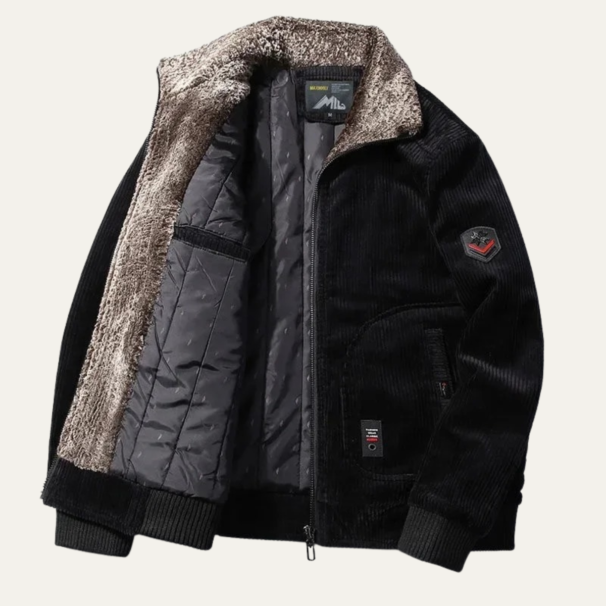 The Denbigh Men’s Fur Lined Corduroy Jacket