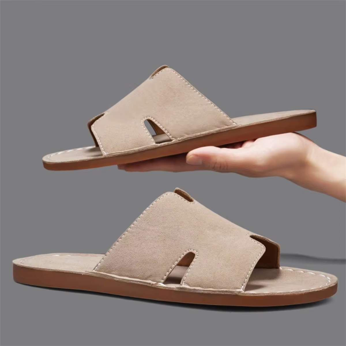 The Brentwood Men’s Lightweight Summer Slide Sandals