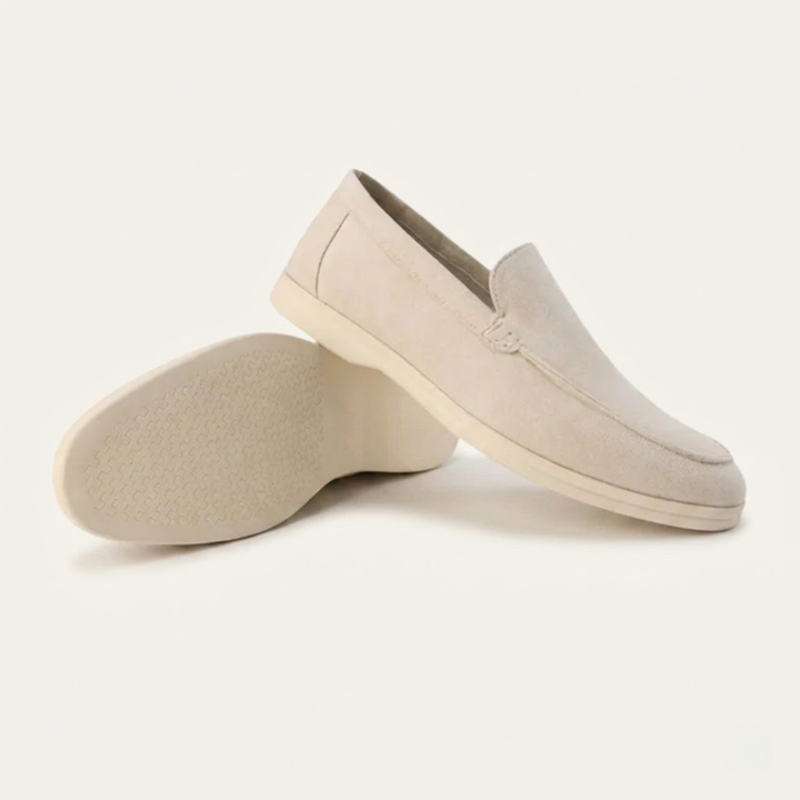 The Venetian Men's Trendy Suede Slip On Loafers