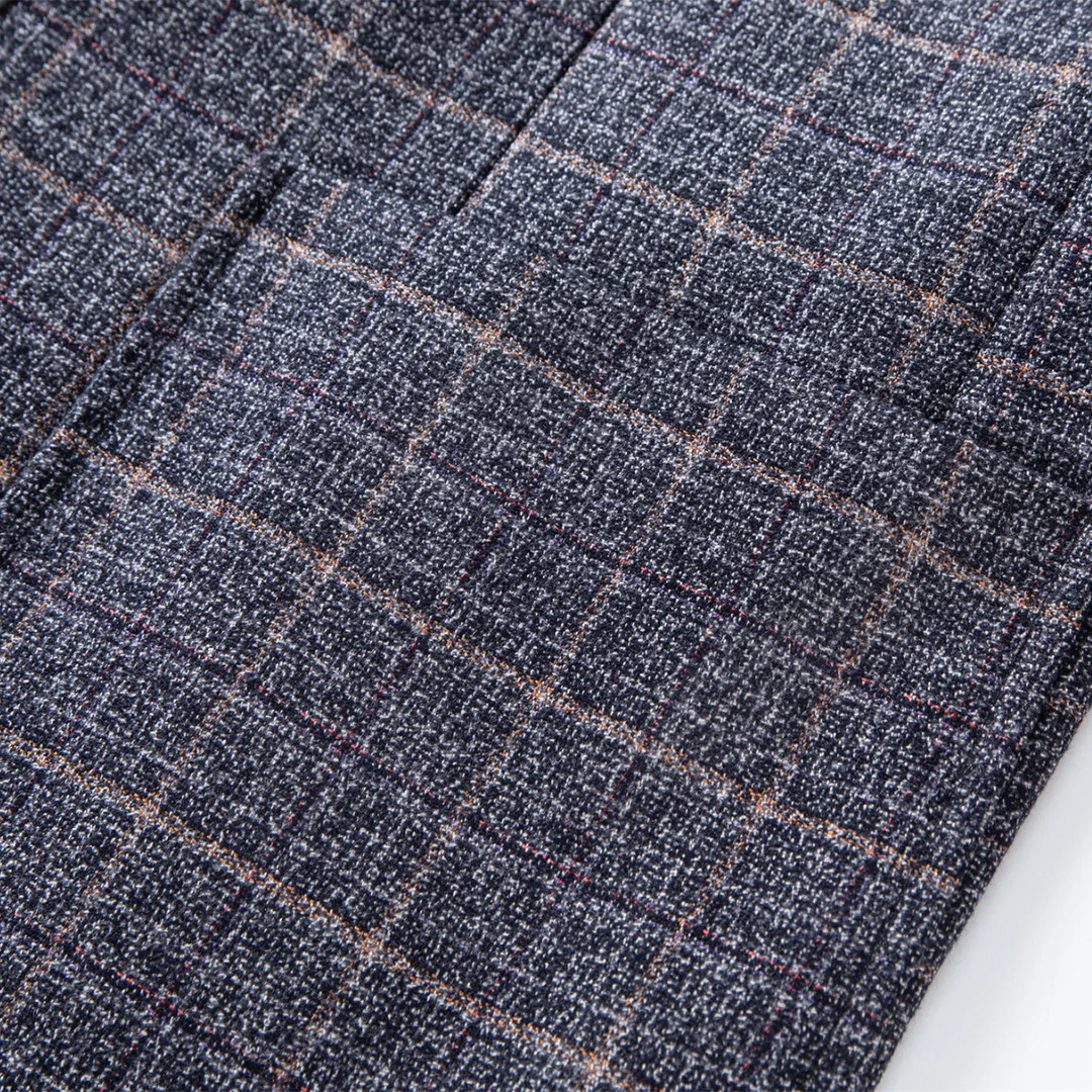 The Durham Men’s Plaid Striped Business Casual Work Jacket