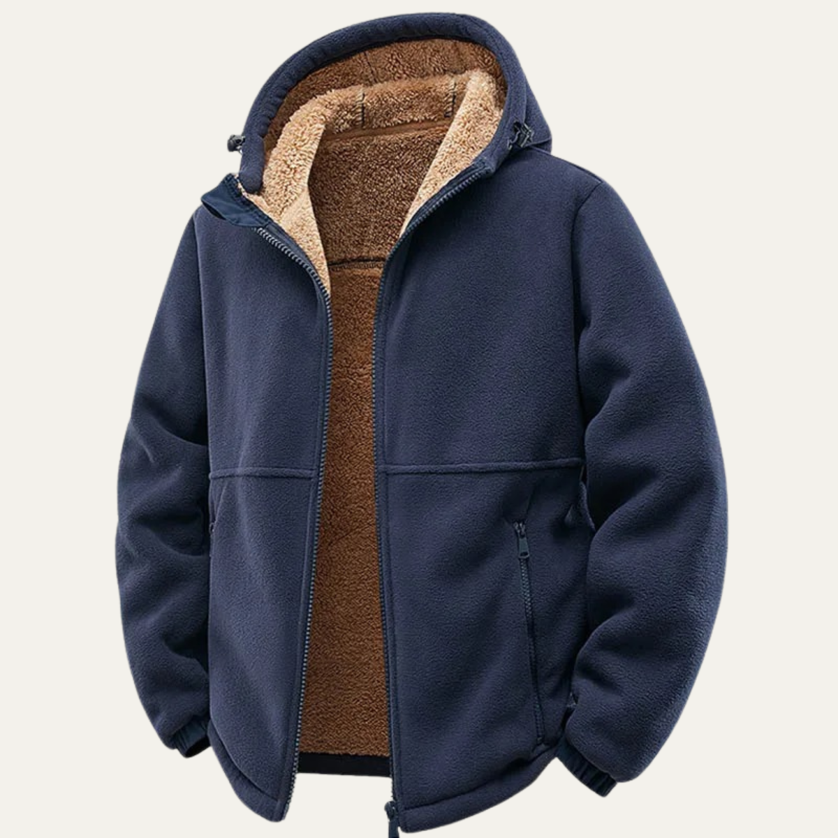 The Posillipo Men's Thick Winter Soft Shell Fleece Lined Hooded Jacket