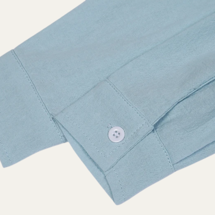 The Sarzana Men’s Business Button Down Linen Cotton Shirt