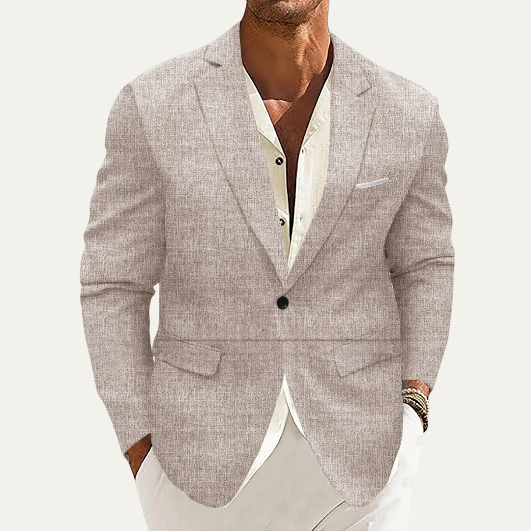 The Whitlock Men’s Linen Blazer Jacket